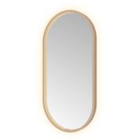 Hotbath &More Mirrors Oval LED Badkamerspiegel - Ovaal - 80 x 40 cm - Geborsteld Koper Pvd