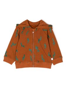 Stella McCartney Kids veste à logo imprimé - Marron