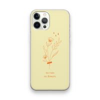 No rain no flowers: iPhone 12 Pro Transparant Hoesje