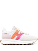 Hogan baskets en daim - Blanc