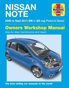 Haynes Werkplaatshandboek Nissan Note benzine & diesel (2006-2013) 6411
