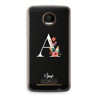 Pink Bouquet: Motorola Moto Z Force Transparant Hoesje