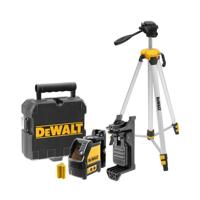 DeWALT DW088KTRI Zelfnivellerende Kruislijnlaser - 2 Stralen - Rood incl. Statief