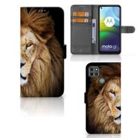 Motorola Moto G9 Power | Telefoonhoesje | Met pasjeshouder | Leeuw