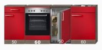 Kitchenette 220cm incl inbouw oven en onderbouw koelkast RAI-4682 - thumbnail