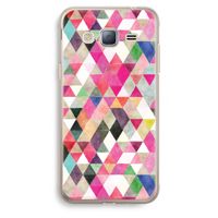Gekleurde driehoekjes: Samsung Galaxy J3 (2016) Transparant Hoesje