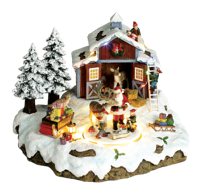 Kerstschuur Met Kerstman - Oosterik home
