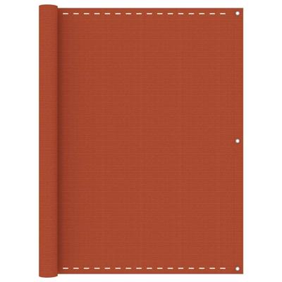 VidaXL Balkonscherm 120x400 cm hdpe oranje