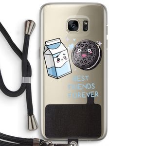 Best Friend Forever: Samsung Galaxy S7 Edge Transparant Hoesje met koord