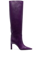 The Attico bottes en cuir - Violet