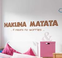 Hakuna Matata Muursticker - thumbnail
