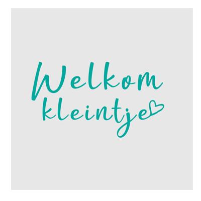 Tegeltje welkom kleintje