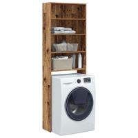 Wasmachinekast 64x24x190 cm oud houtkleurig Wasmachinekast 64x24x190 cm oud houtkleurig