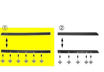 VOOR DEURSIERLIJST RECHTS 1/94+ 4-deurs 4338424