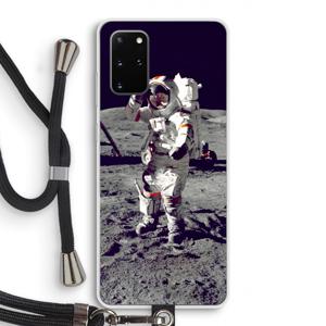 Spaceman: Samsung Galaxy S20 Plus Transparant Hoesje met koord