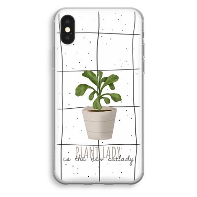 Kamerplant op vensterruit: iPhone XS Transparant Hoesje