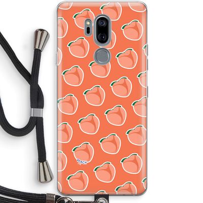 Just peachy: LG G7 Thinq Transparant Hoesje met koord