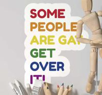 Muurstickers tienerkamer some people are gay get over it