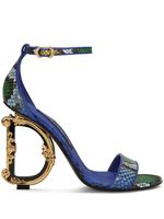 Dolce & Gabbana sandales Baroque 105 mm - Bleu - thumbnail