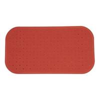 MSV Douche|bad anti-slip mat badkamer - rubber - terracotta - 36 x 97