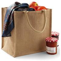 Jute boodschappentas - 14 liter - naturel - shopper - klein - 30 x 30 x 16 cm