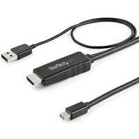StarTech.com HD2MDPMM2M video kabel adapter 2 m HDMI Type A (Standaard) Mini DisplayPort Zwart