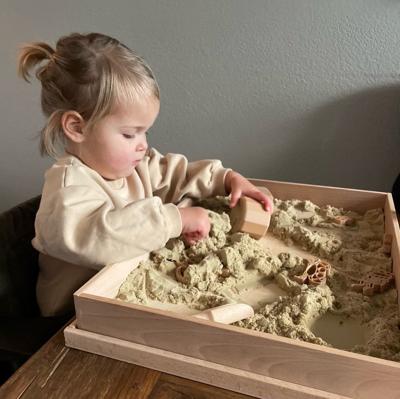 Houten Sensory Speelbak | Houten speelbak met naam