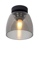 Lucide Tyler plafondlamp 33W smoke glas zwart - thumbnail