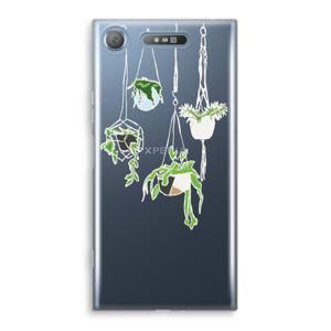 Hang In There: Sony Xperia XZ1 Transparant Hoesje