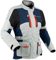 BERING Lady Siberia Jacket, Textiel motorjas dames, Grijs-Blauw-Rood