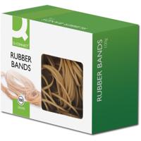 Q-CONNECT elastieken, breedte 1,5 mm, lengte 80 mm, nr 18, doosje van 100 g