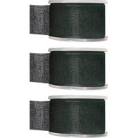Hobby/decoratie sierlint - 3x - zwart - organza - 4 cm x 20 meter Hobby/decoratie sierlint - 3x - zwart - organza - 4 cm x 20 meter