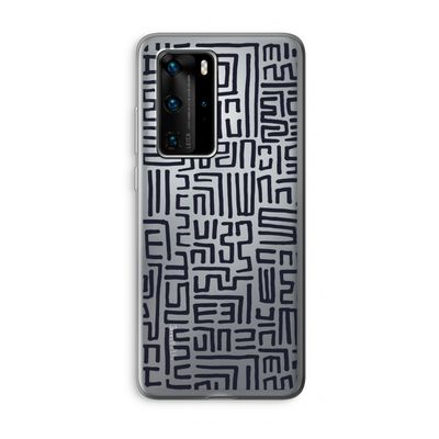 Moroccan Print: Huawei P40 Pro Transparant Hoesje