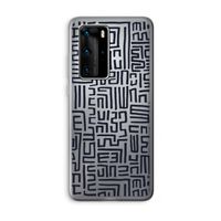 Moroccan Print: Huawei P40 Pro Transparant Hoesje