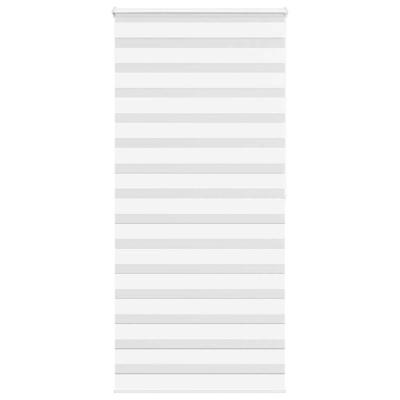 VidaXL Zebra rolgordijn 105x200 cm stofbreedte 100,9cm polyester wit