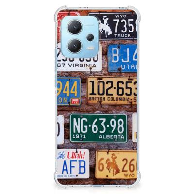 Xiaomi Redmi Note 12 5G Anti-shock Hoesje met foto Kentekenplaten