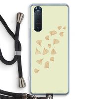 Falling Leaves: Sony Xperia 5 II Transparant Hoesje met koord