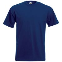 Set van 2x stuks grote maten basic navy blauw t-shirts voor heren, maat: 4XL (48/60) - thumbnail