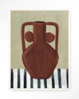 Urban Cotton Wandkleed 'Vivid Vase 10' 145 x 190cm in Floating Frame - off white