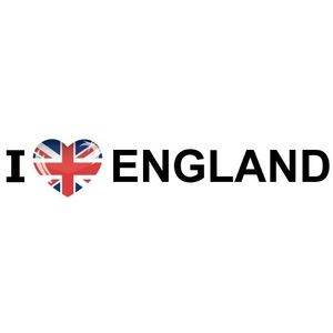 10x Landen sticker I Love England   -