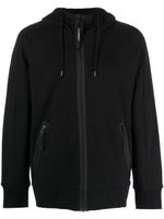 C.P. Company logo-print cotton hoodie - Noir - thumbnail