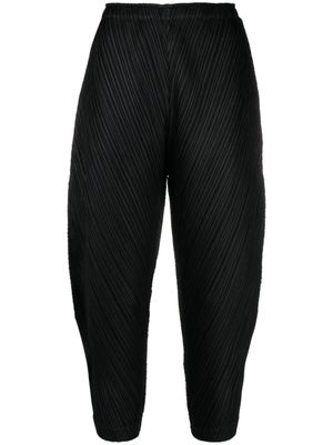 Pleats Please Issey Miyake pantalon court à design plissé - Noir
