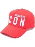 DSQUARED2 casquette à détail de logo Icon - Rouge