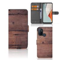 OnePlus Nord N100 | Book Style Case | Old Wood