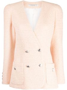 Alessandra Rich blazer en tweed à sequins - Rose