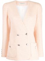 Alessandra Rich blazer en tweed à sequins - Rose - thumbnail