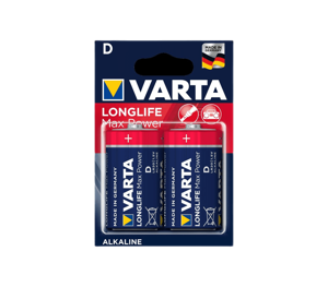 Varta MAX TECH 2x Alkaline D Wegwerpbatterij