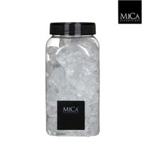 Glas brokken transparant 25-30 mm fles 1kg l6,5xb6,5xh15,5 cm - Mica decorations Glas brokken transparant 25-30 mm fles 1kg l6,5xb6,5xh15,5 cm - Mica decorations