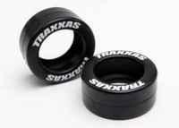 Traxxas - Tires, rubber (2) (fits Traxxas wheelie bar wheels) (TRX-5185)