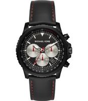Horlogeband Michael Kors MK8647 Leder Zwart 20mm - thumbnail